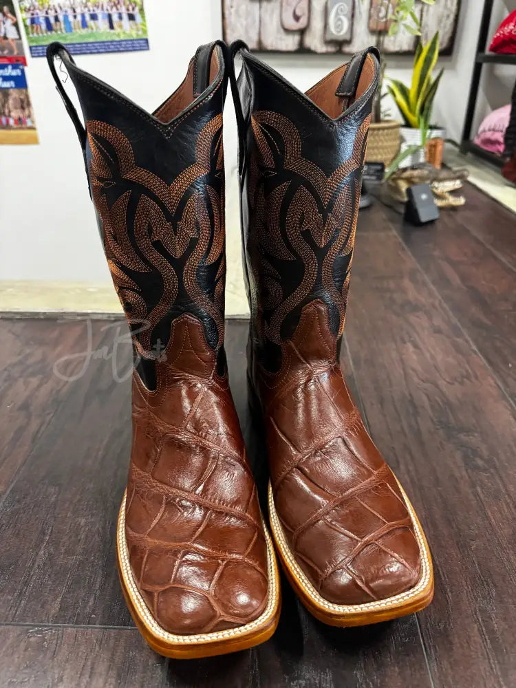American Alligator-Brandy - 9 1/2 E - Boots