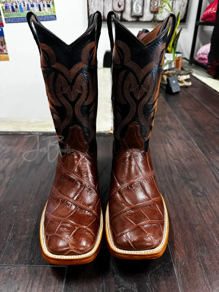 American Alligator-Brandy - 9 1/2 E - Boots