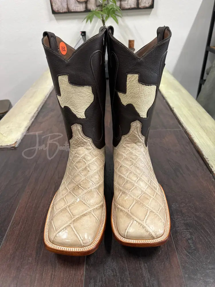 American Alligator- hueso - 11.5 / D - Boots