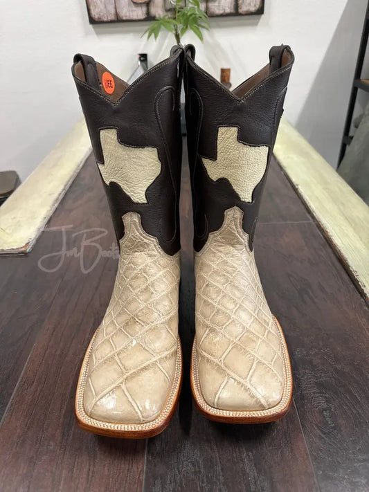 American Alligator- hueso - 11.5 / D - Boots