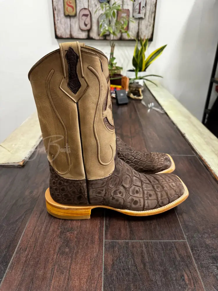 American Alligator- Mocha - 10 EE - Boots