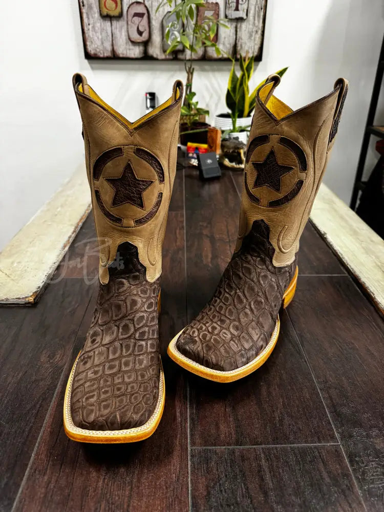 American Alligator- Mocha - 10 EE - Boots