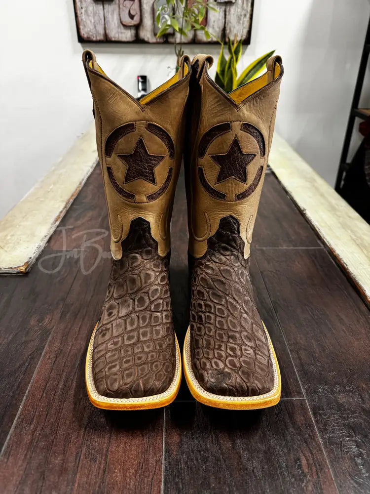 American Alligator- Mocha - 10 EE - Boots