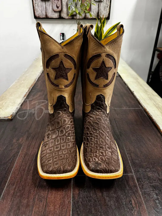 American Alligator- Mocha - 10 EE - Boots