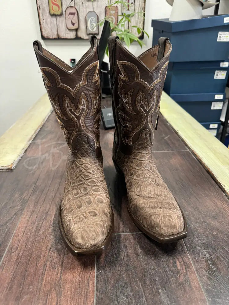 American Alligator-Rustic Brown - 10.5 E - Boots