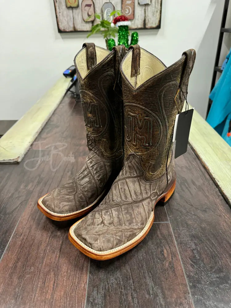 American Alligator- Rustic Brown - 8.5 E - Boots