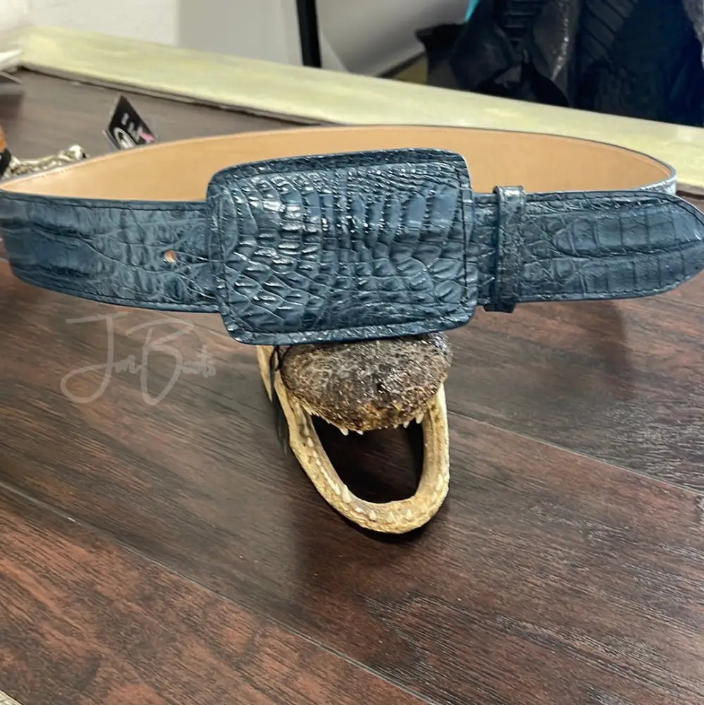 Belt CMN blue Jean - exotic belt