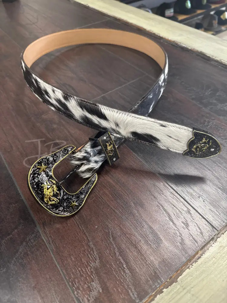 Belt Cowhide 1 1/2” width sz 42 - 1 1/2” Size 42 - belt