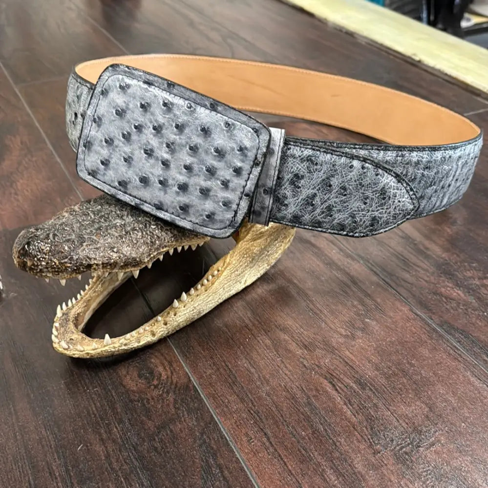 Belt OS Black Rio Grande - 2” - Sz 36 - Exotic- Belt