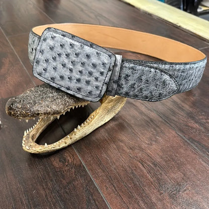 Belt OS Black Rio Grande - 2” - Sz 36 - Exotic- Belt