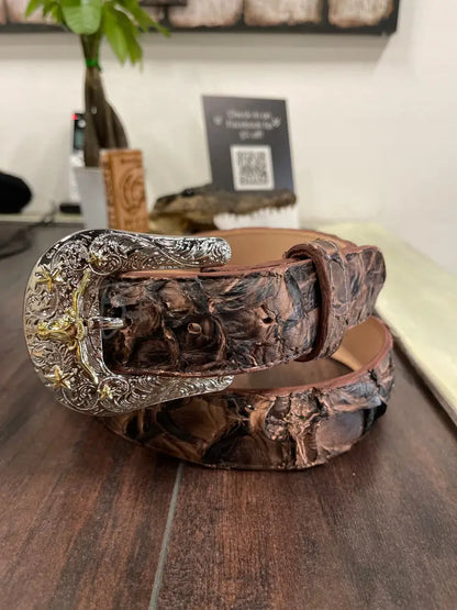 Belt PRR brown/black - 1 1/2”- sz 40