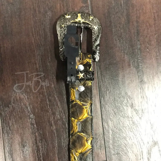 Belt PRR Matte Black & Yellow 1 1/2” - Sz 42