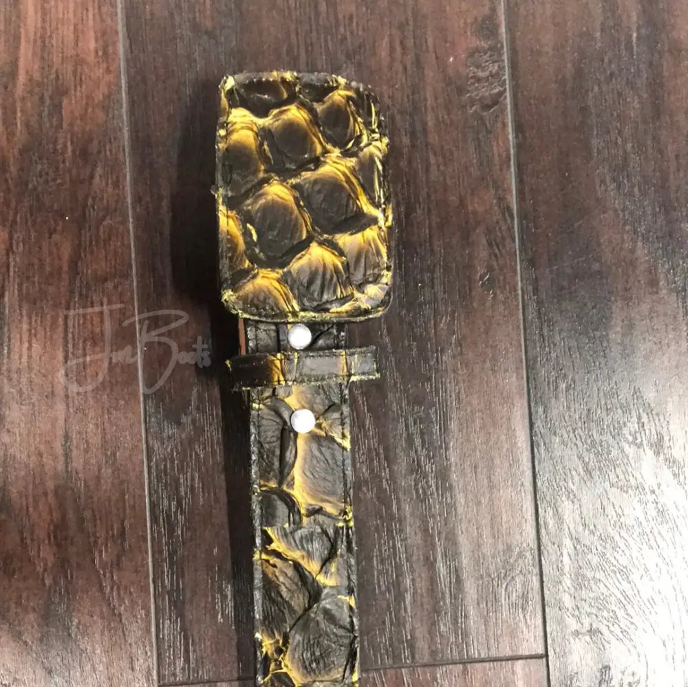 Belt PRR Matte Black & Yellow 1 3/4” - Sz 42