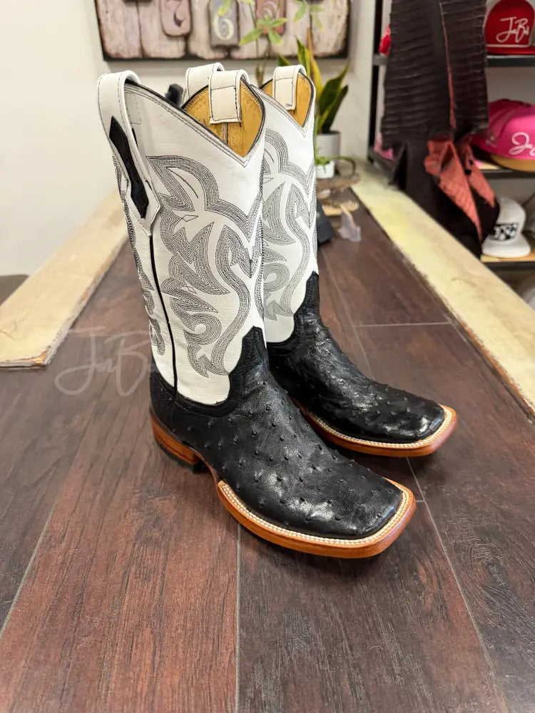 Black Ostrich DS - 7 EE - Boots