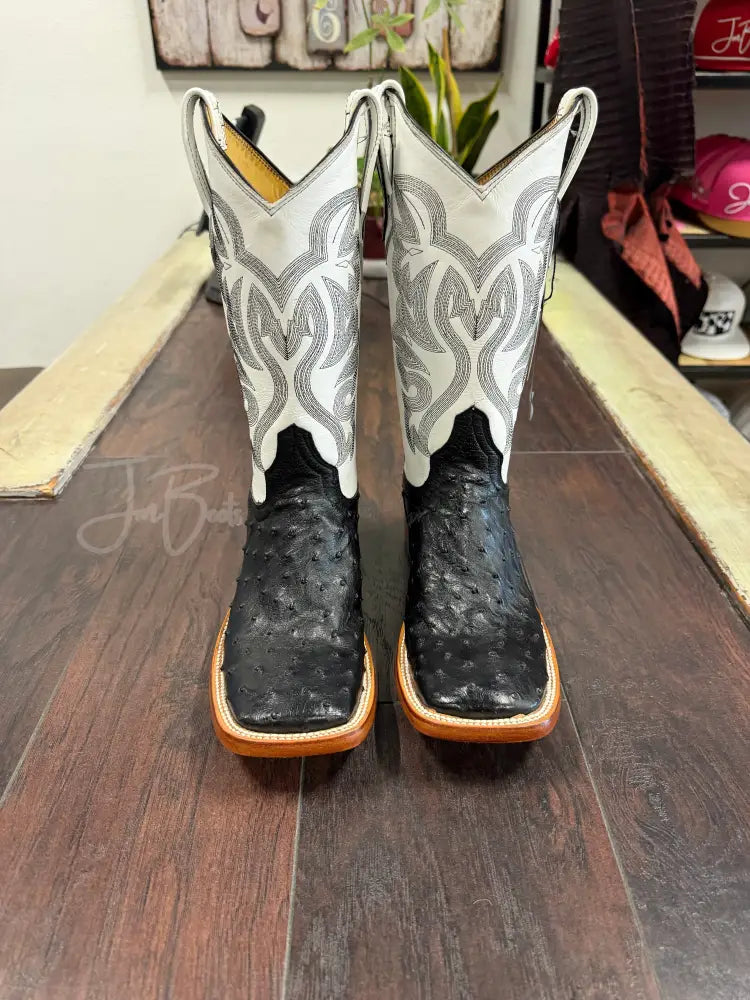Black Ostrich DS - 7 EE - Boots