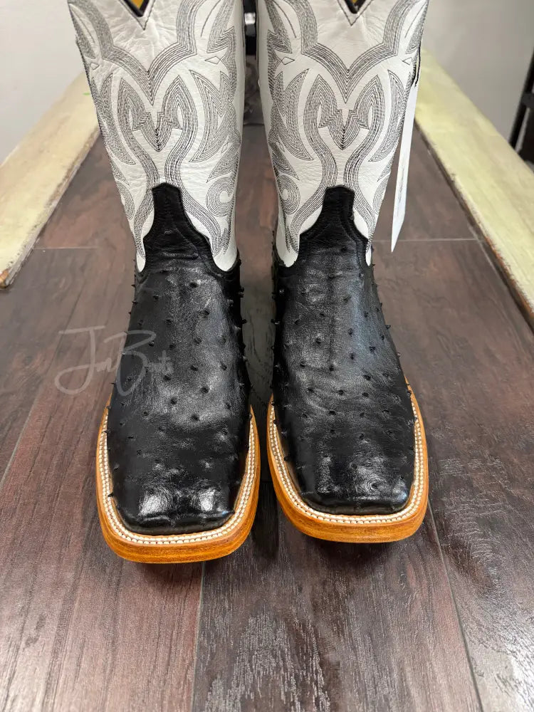 Black Ostrich Hybrid Sole - 13.5 E