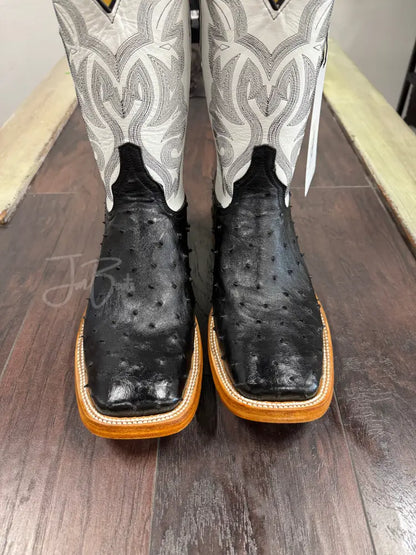 Black Ostrich Hybrid Sole - 13.5 E