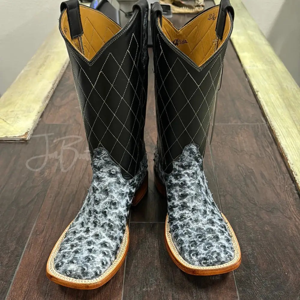 Black Rio Grande Ostrich - 6.5E - Boots