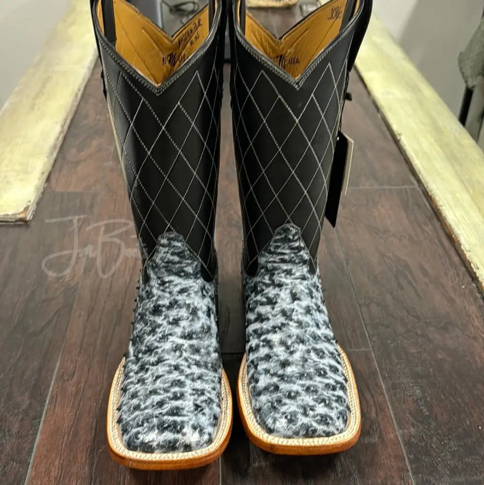 Black Rio Grande Ostrich - 7.5E - Boots