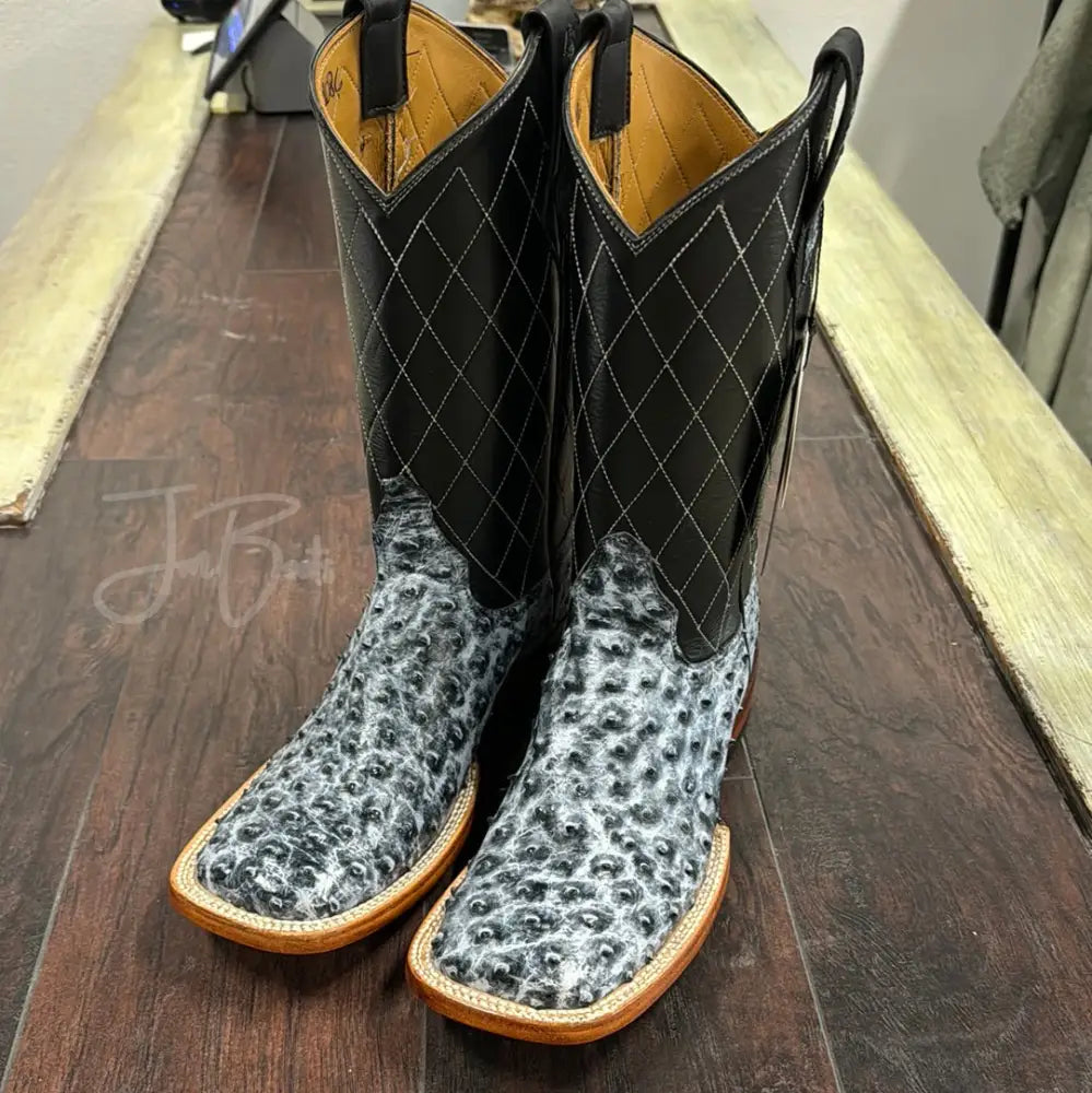 Black Rio Grande Ostrich - 7EE - Boots