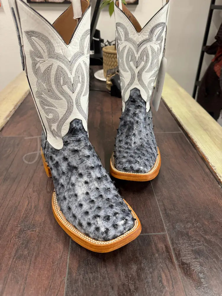 Black Rio Grande Ostrich Hybrid Soled 10.5 EE