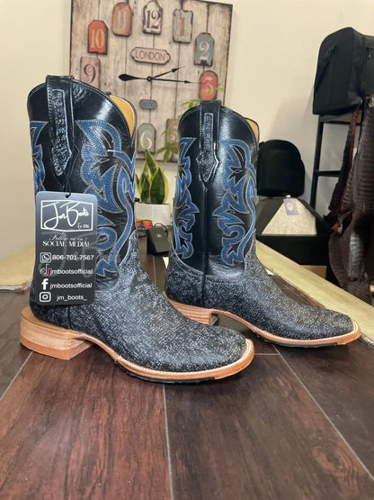 Buffalo- Blue Bulldog Toe - 9 D - Boots