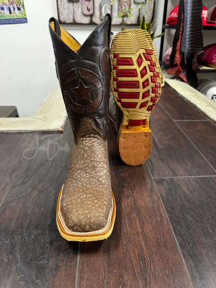 Bull Neck Brown Steel Toe - 9 E - Boots