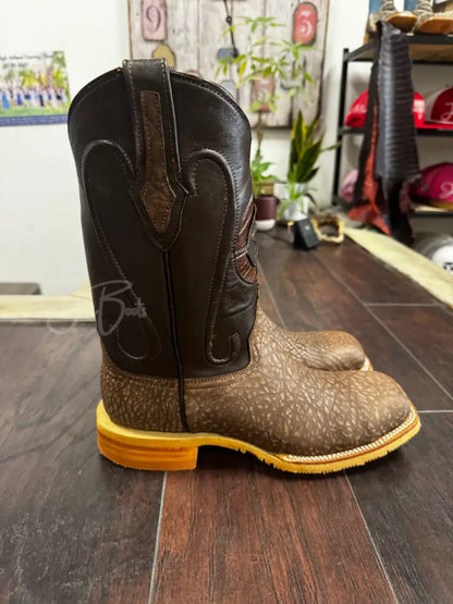 Bull Neck Brown Steel Toe - 9 E - Boots