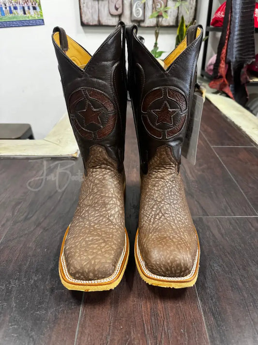 Bull Neck Brown Steel Toe - 9 E - Boots