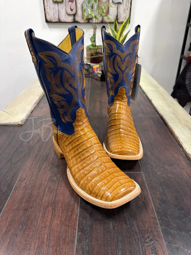 Caiman Belly- antique saddle - Cowboy boots