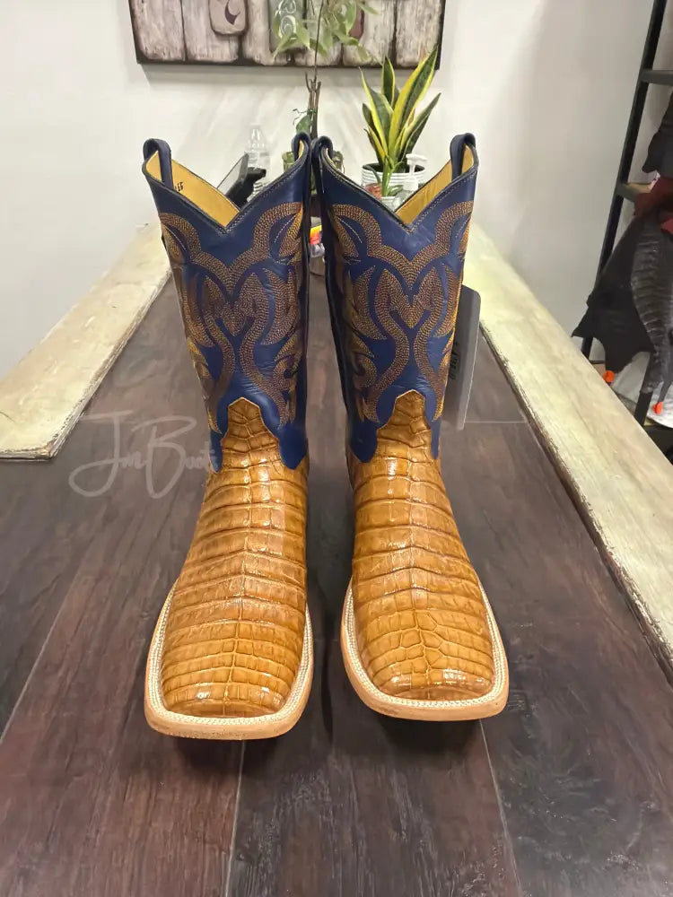 Caiman Belly- antique saddle - Cowboy boots