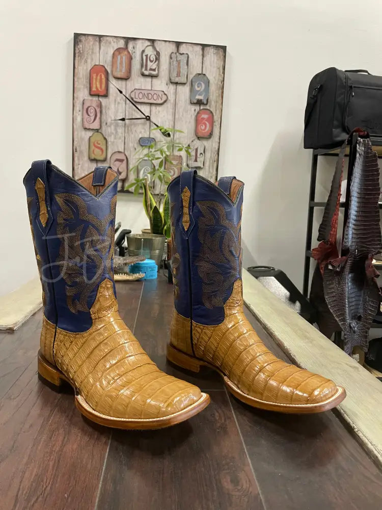 Caiman Belly-Antique Saddle - Men’s western boots