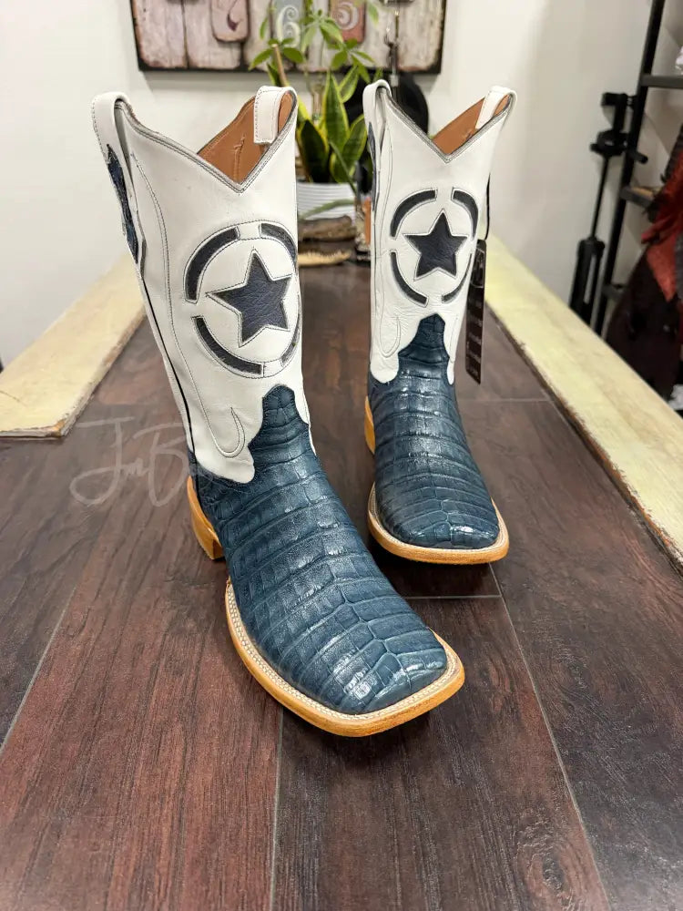 Caiman belly-blue Jean Boots