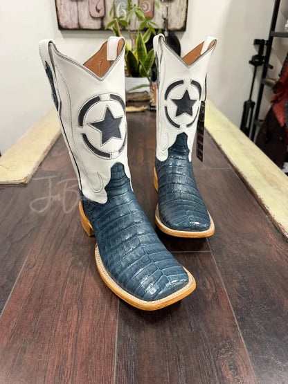 Caiman belly-blue Jean Boots