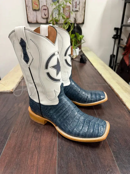 Caiman belly-blue Jean Boots