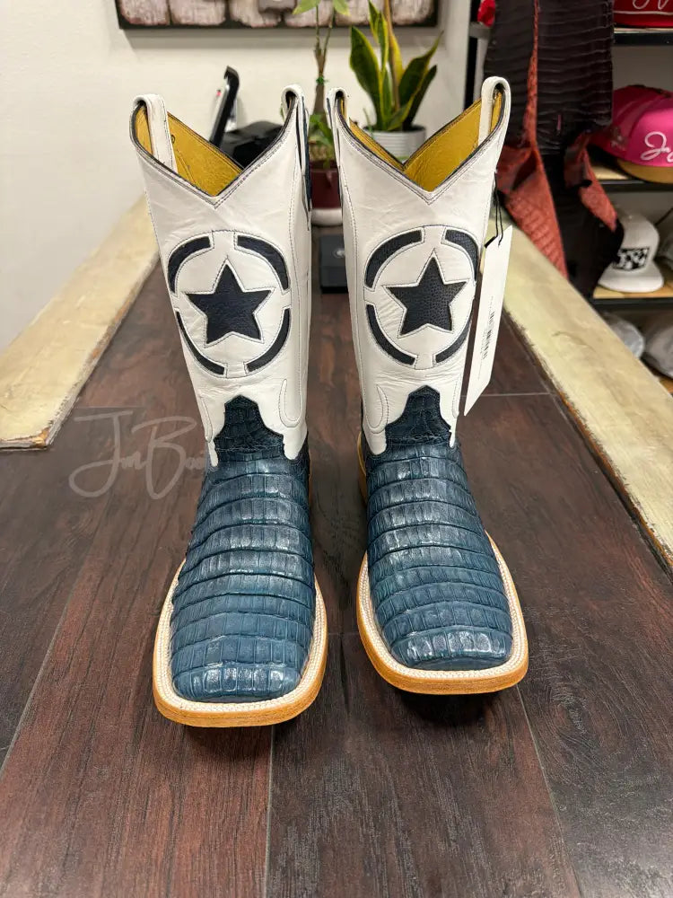 Caiman belly-blue Jean Triple - Boots