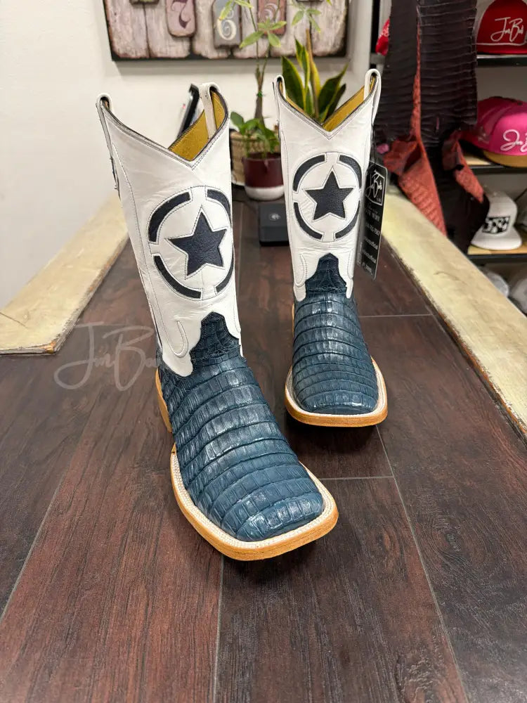 Caiman belly-blue Jean Triple - Boots