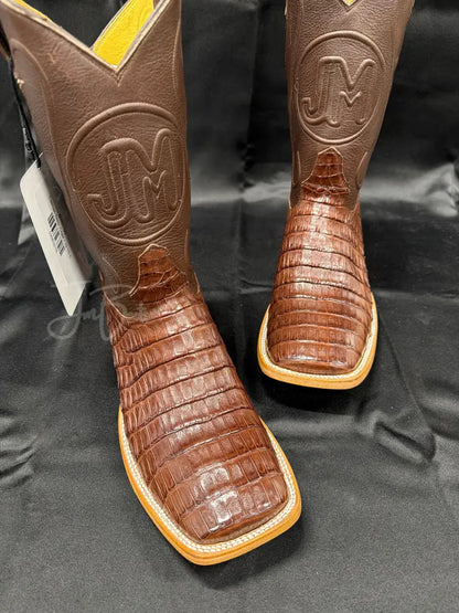 Caiman Belly- Cigar Cowboy boots