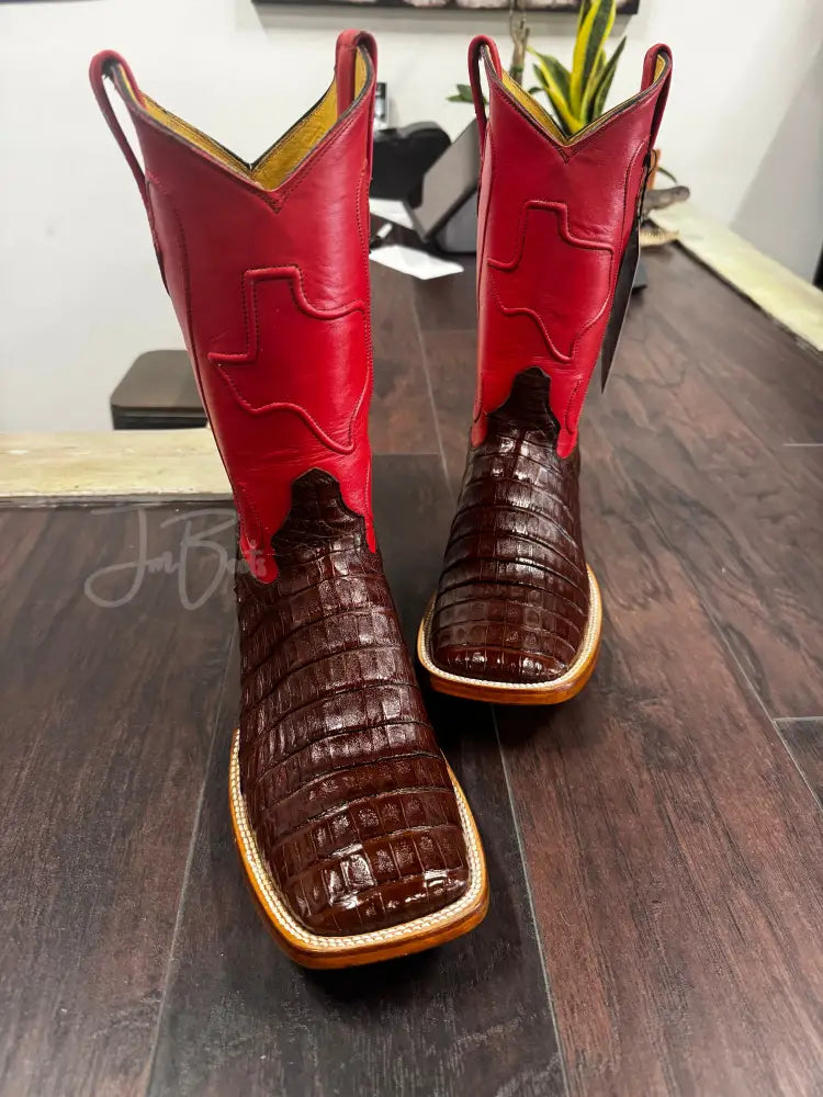 Caiman Belly- Cigar - Cowboy boots