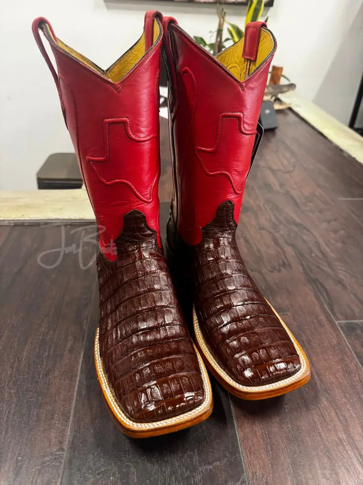 Caiman Belly- Cigar - Cowboy boots