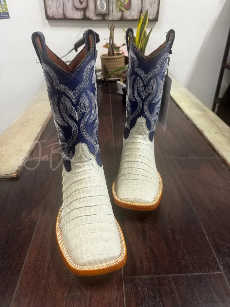 Caiman Belly- Hueso - Cowboy boots