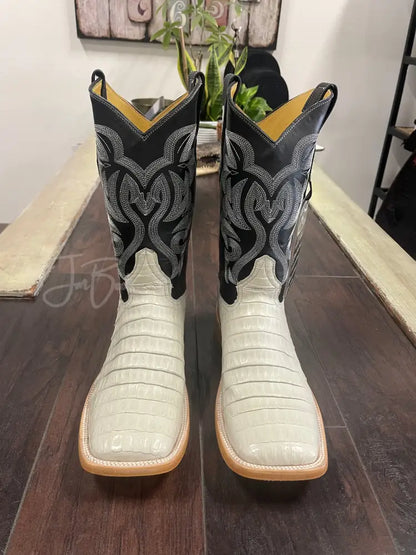 Caiman Belly- Hueso - Cowboy boots