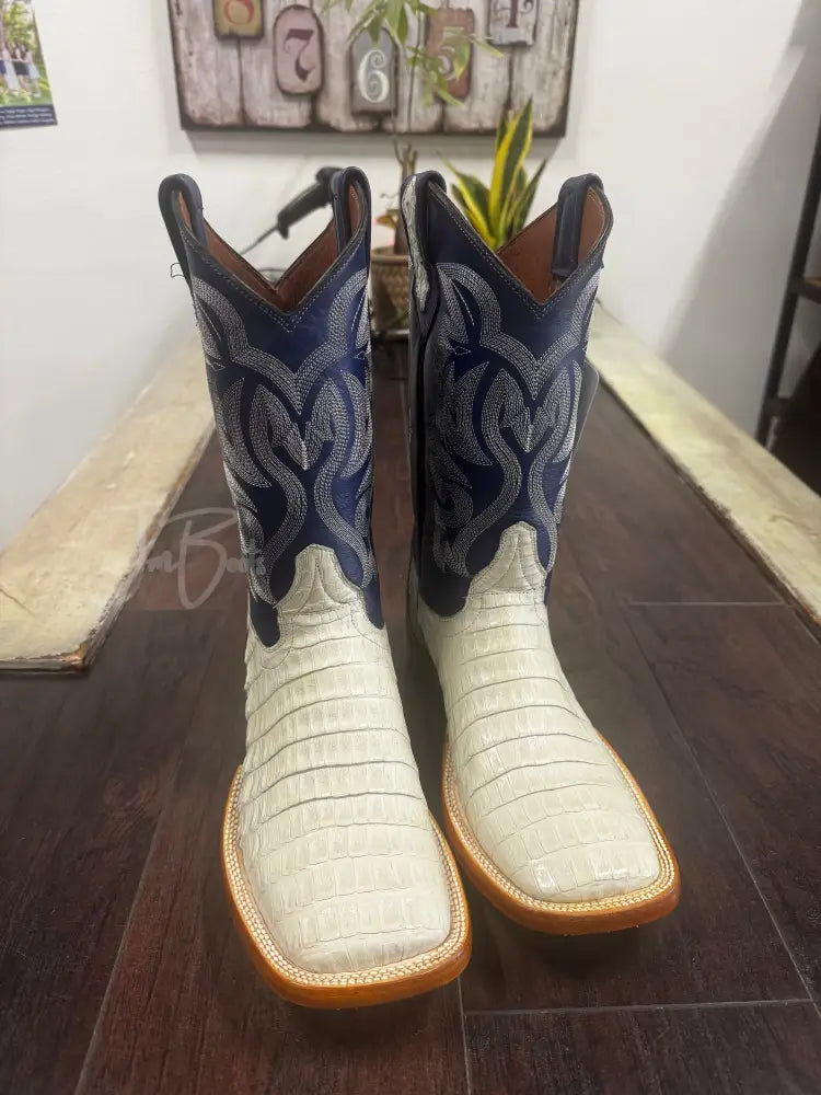 Caiman Belly- Hueso - Cowboy boots