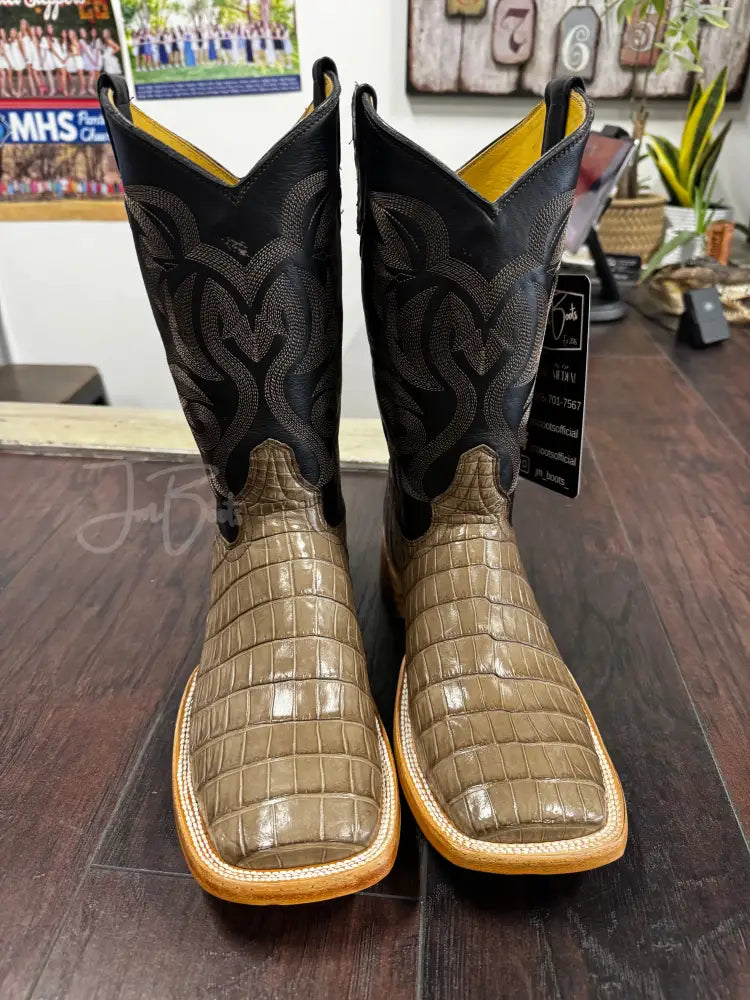 Caiman belly - Mink - 9 EE - Boots