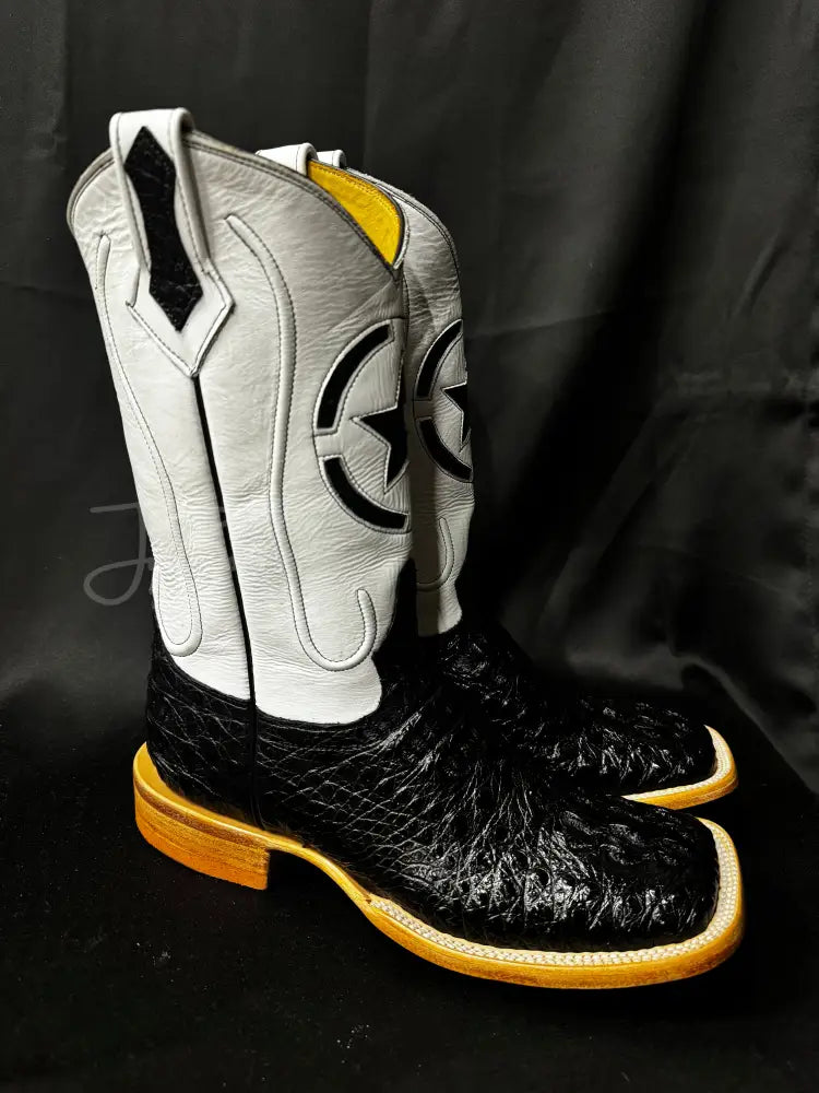 Caiman Hornback- Black - 8 1/2 EE - Boots