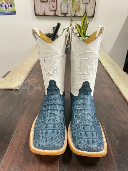 Caiman Hornback- Blue Jean - 12 E - Boots
