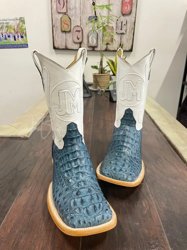 Caiman Hornback- Blue Jean - 12 E - Boots