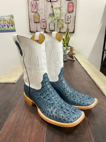 Caiman Hornback- Blue Jean - 12 E - Boots