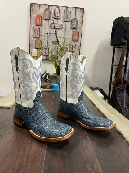 Caiman Hornback- Blue Jean Boots