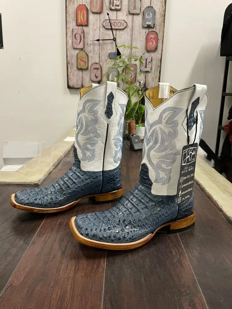 Caiman Hornback- Blue Jean Boots